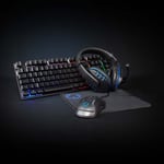 Nedis Gaming Combo Kit | 5-i-1 | Tangentbord, headset, mus och musmatta | Svart | QWERTY | ND Layout
