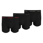 Calvin Klein Kalsonger 9P Cotton Stretch Trunks Helsvart bomull Medium Herr