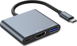 Adapter Usb Tech-Protect Tech-Protect V1-Hub Adapter 3In1 Grey