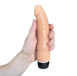 Vibrator Dildo 6 Inch G-SPOT CURVED Flesh Vibe Realistic Ladies Vagina Sex Toy