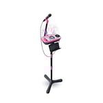 VTech - Kidi Superstar DJ Studio Rose, Micro Karaoké Enfant 9 en 1 avec Table de Mixage, Boule Disco Lumineuse Rotative, Apprentissage du Chant et Jeux, Cadeau Enfant Dès 6 Ans - Contenu en Français