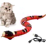 Katt Leksak Orm, USB Smart Leksak Orm, Intelligent Sensing Orm Katt Leksaker, Interaktiv Katt Orm Leksak, Katt Smart Sensing Leksaker