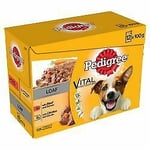 Pedigree Adult Wet Dog Food Pouches Mixed Selection In Loaf - 100g - 401646