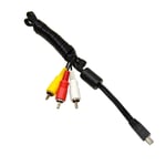 Mini USB To 3 RCA AV Cable for Canon PowerShot Series Digital Camera AVC-DC400ST