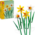 LEGO Creator Daffodils, Artificial Flowers Set for Kids, Build and Display This 