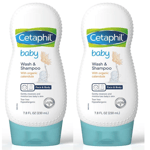 Cetaphil Baby Wash and Shampoo with Organic Calendula, 7.8 Ounce - 2 PACKS LOT