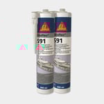 Sika Universalfogmassa Sikaflex 591, patron, 300 ml, vit, 2-pack
