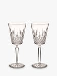 Waterford Crystal Lismore Cut Glass Medium Wine Glass, Set of 2, 390ml, Clear