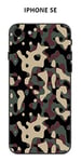 Coque Iphone SE (2020) Design : Camouflage-3 Kaki