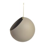 AYTM GLOBE hængende krukke Ø21 cm h32 Taupe