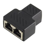 ELY 1 Till 2 Lan Ethernet Nätverkskabel Rj45 Splitter Plug Adapter