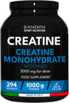 Bandini® Creatine Monohydrate Powder 1Kg/1000G | Pure Creatin Micronised | Impro