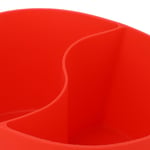 (Red)Pot Divider Anti Leakage Reusable Silicone Slow Cooker Liner For Home
