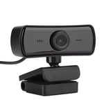 Fabater 360‑Degree Rotation Plug-and-Play USB Webcam 2560 x 1440 Resolution 4MP HD Pixels PC Camera 2K Full HD for Network Teaching Video Conference(black)