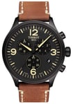 Tissot T1166173605700 T-Sport Chrono XL Quartz Brown Leather Watch
