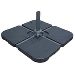 2 Segment Premium Concrete Parasol Base - 25kg per segment