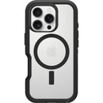 Otterbox iPhone 16 Pro Defender XT Riktigt stöttåligt MagSafe-skal, genomskinlig/svart