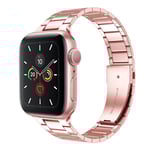 Apple Watch 1/2/3 38mm etc Klockarmband i Rostfritt stål - Rosa Rosa