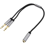 1pc Audio Adapter Headset Adapter Headphone Mic Y Splitter Cable Headset g