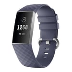 Fitbit Charge 3 / 4 - Silikon armband andningsbar Str- L Lila