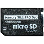 Mgs33 Adaptateur carte mémoire Micro Sd Tf vers memory stick pro Duo pour console PSP