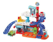VTech Toot-Toot Drivers Fix & Fuel Garage, Car Tracks for Kids with Lights and Sounds, Musical Toy, Suitable for Boys & Girls 12 Months, 2, 3, 4 + Years, English Version