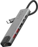 LINQ Connects 6in1 Pro USB-C 10Gbps Hub 4K HDMI, HDMI 2.0, tot 4K/60Hz, USB-C PD
