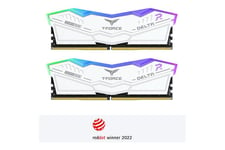 T-Force DELTA RGB - 64GB:2x32GB - DDR5 RAM - 6000MHz - DIMM 288-PIN - On-die ECC - CL38