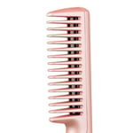 (Pink) USB Hair Straightener Comb Multifunction Dual Use Portable