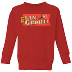 Guardians of the Galaxy I Am Groot! Kids' Sweatshirt - Red - 11-12 Years