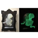 YOGANHJAT Gentleman Ghost in the Mirror, Glow in the Dark Spooky Wall Sculptures of Ghosts Emerging from a Mirror Wall Decorations, Sculpture Art Canvas Art Modern Family Bedroom Decor,Woman