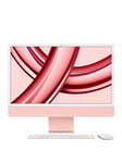 Apple Imac (M3, 2023) 24 Inch With Retina 4.5K Display, With 8-Core Cpu And 8-Core Gpu, 256Gb Ssd - Pink - Imac + Microsoft 365 Family 1 Year