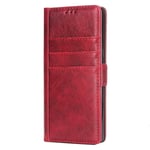 Mipcase Leather Case for Samsung Note 8, Multi-function Flip Phone Case with Iron Magnetic Buckle, Wallet Case with Card Slots [6 Slots] Kickstand Business Cover for Samsung Note 8 (Red)