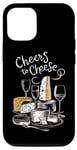 Coque pour iPhone 14 Pro Vive la fête du fromage et du vin