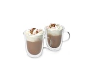 La Cafetière Double Walled Hot Chocolate Glasses Set of 2, 350ml