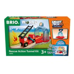 BRIO World Smart Tech Sound Rescue Action Tunnel Kit for Kids Age 3 Years Up - Compatible with Most BRIO Railway Sets & Accessories