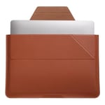 Moft Laptop Sleeve 13.3" (325 x 23 cm) - Vegan Leather Case & Stander - Sienna Brown