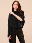 Adrianna Papell Classic Solid Cashmere Blend S'HUG® Cardigan Wrap