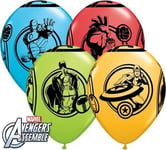Avengers Assemble Non Message 11" Qualatex Latex Balloons x 5