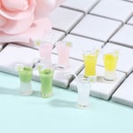 4pcs 1/12 Dollhouse Miniature Cocktail Cup Drink Glass Toy Doll 2#