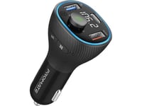 Promate Powertune-38W Bluetooth 5.1 Fm Transmitter Qc3.0 / Pd20w / Qc3.0 / Hands-Free