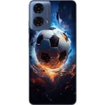 Motorola Moto G04 Transparent Mobilskal Flygande boll