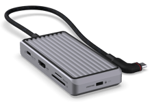 Unisynk 8 Port USB-C Hub V2 4K60Hz 100W Grå