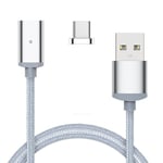 1m Magnetic Nylon Braided Usb Cable Charger For Type-c Smar