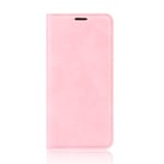 NEINEI Flip Folio Case for Xiaomi Poco F3 5G,PU/TPU Leather Wallet Cover with [Card Slots] [Magnetic Closure] [Viewing Stand],Premium Shockproof Phone Shell,Pink