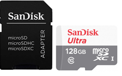 Sandisk 128GB Micro SD Card For Phone Dash Cam U1 Camera Tablet Security Camera