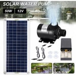Lablanc - Pompe a eau solaire sans balais 800L/H 50W Ultra silencieuse Mot SubSN Decoration de fontaine de jardin