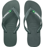 Havaianas U Brasil Logo Sandaalit GREEN OLIVE/GREEN