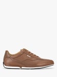 HUGO BOSS Saturn Low Trainers, Brown 7 male Upper: leather, Sole: rubber