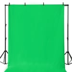 Grön skärm bakgrund med stativ kit för fotografering 3.3x4.9ft, virtuell GreenScreen bakgrundsblad för videostudio C
